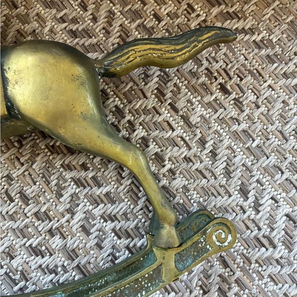 Vintage Brass Rocking Horse - Picture 5 of 15